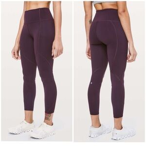 Lululemon to the beat tights high rise plum shadow 4